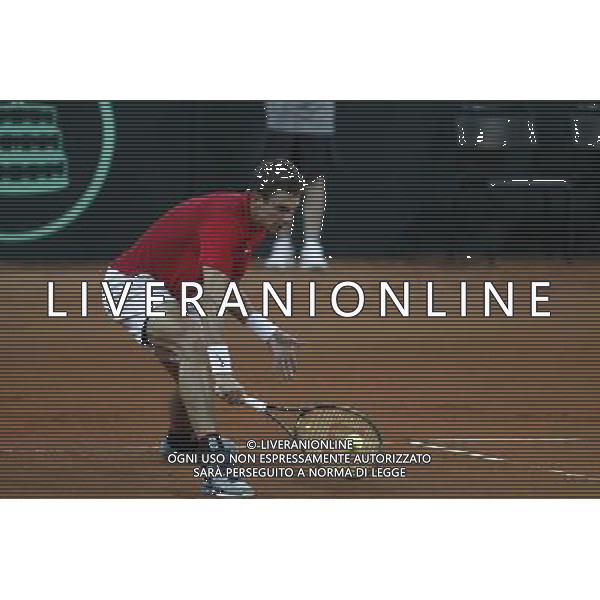 Coppa Davis, Italia vs Svizzera, primo turno del gruppo mondiale Davis Cup BNP Paribas, 04/03/2016, nella foto: LARKSONEN, IN AZIONE, Â©Claudio Zamagni/Agenzia Aldo Liverani s.a.s. / AGENZIA ALDO LIVERANI SAS