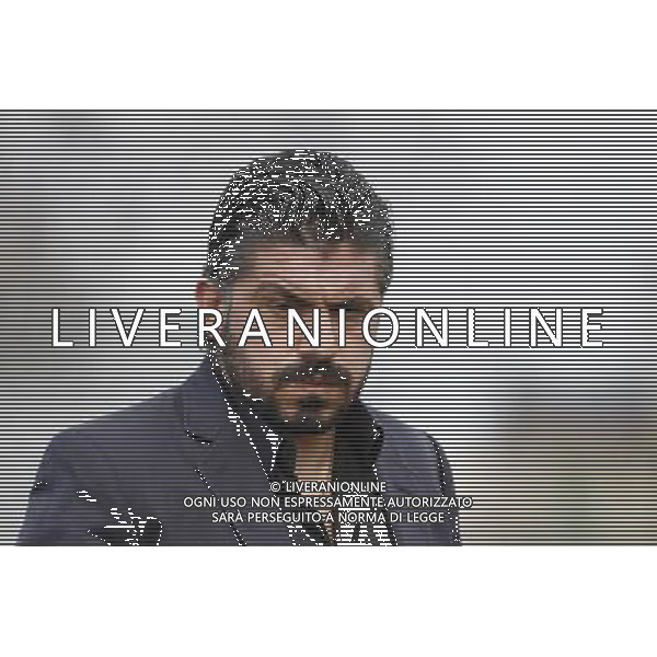RIMINI vs PISA, Campionato di Calcio Lega Pro, Girone B, 25» giornata, 05/03/2016. nella foto: L\'ALLENATORE GENNARO GATTUSO, SBUFFA, ©Claudio Zamagni/ Agenzia Aldo Liverani s.a.s.