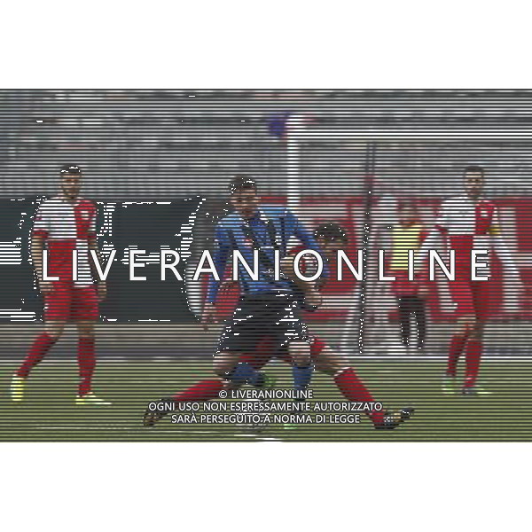 RIMINI vs PISA, Campionato di Calcio Lega Pro, Girone B, 25» giornata, 05/03/2016. nella foto: DI TACCHIO, A CPNTRASTO, ©Claudio Zamagni/ Agenzia Aldo Liverani s.a.s.