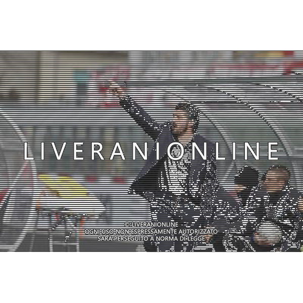 RIMINI vs PISA, Campionato di Calcio Lega Pro, Girone B, 25» giornata, 05/03/2016. nella foto: L\'ALLENATORE RINO GATTUSO, DIRIGE, LA SQUADRA ©Claudio Zamagni/ Agenzia Aldo Liverani s.a.s.