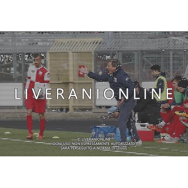 RIMINI vs PISA, Campionato di Calcio Lega Pro, Girone B, 25» giornata, 05/03/2016. nella foto: LEONARDO ACORI, URLA, ©Claudio Zamagni/ Agenzia Aldo Liverani s.a.s.