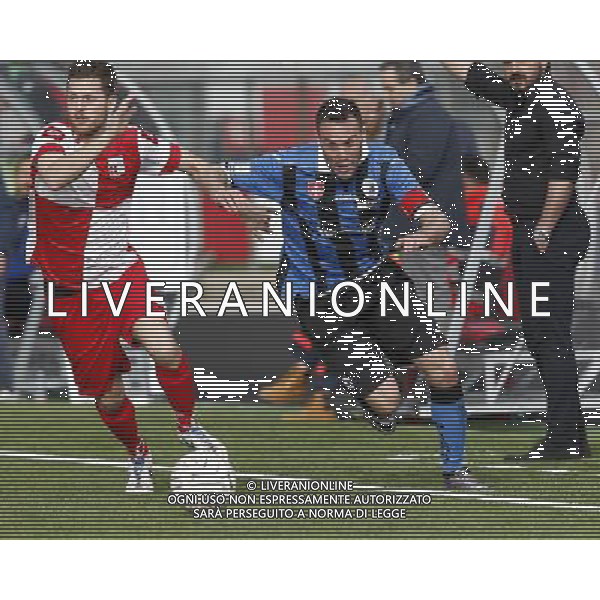 RIMINI vs PISA, Campionato di Calcio Lega Pro, Girone B, 25Âª giornata, 05/03/2016. nella foto: MANNINI, PEDRELLI, Â©Claudio Zamagni/ Agenzia Aldo Liverani s.a.s.