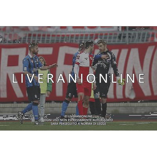 RIMINI vs PISA, Campionato di Calcio Lega Pro, Girone B, 25Âª giornata, 05/03/2016. nella foto: UN MOMENTO DI TENSIONE, Â©Claudio Zamagni/ Agenzia Aldo Liverani s.a.s.