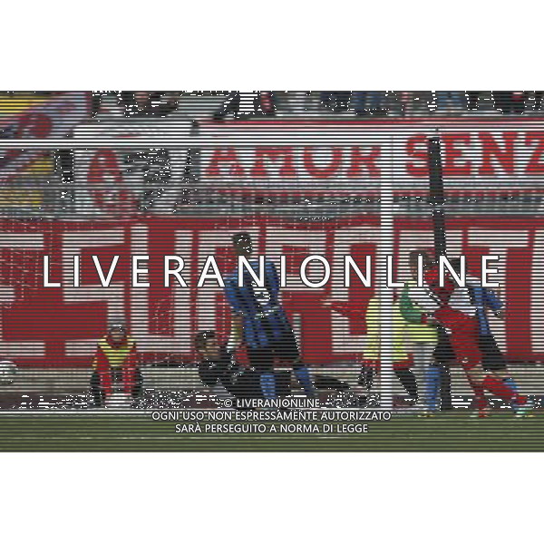 RIMINI vs PISA, Campionato di Calcio Lega Pro, Girone B, 25Âª giornata, 05/03/2016. nella foto: IL GOAL DEL PAREGGIO, DI ALBERTINI, Â©Claudio Zamagni/ Agenzia Aldo Liverani s.a.s.