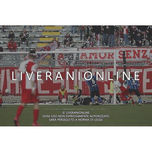 RIMINI vs PISA, Campionato di Calcio Lega Pro, Girone B, 25Âª giornata, 05/03/2016. nella foto: IL GOAL DEL PAREGGIO, DI ALBERTINI, Â©Claudio Zamagni/ Agenzia Aldo Liverani s.a.s.