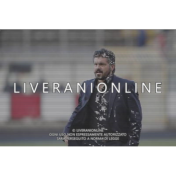 RIMINI vs PISA, Campionato di Calcio Lega Pro, Girone B, 25Âª giornata, 05/03/2016. nella foto: L\'ALLENATORE GENNARO GATTUSO, Â©Claudio Zamagni/ Agenzia Aldo Liverani s.a.s.