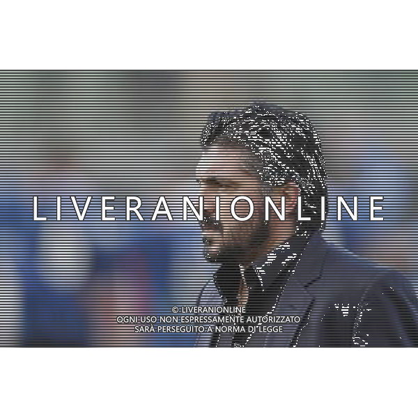 RIMINI vs PISA, Campionato di Calcio Lega Pro, Girone B, 25Âª giornata, 05/03/2016. nella foto: L\'ALLENATORE GENNARO GATTUSO, DETERMINATO, Â©Claudio Zamagni/ Agenzia Aldo Liverani s.a.s.