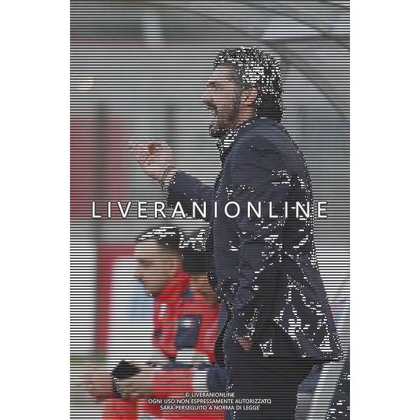 RIMINI vs PISA, Campionato di Calcio Lega Pro, Girone B, 25Âª giornata, 05/03/2016. nella foto: L\'ALLENATORE GENNARO GATTUSO, URLA, Â©Claudio Zamagni/ Agenzia Aldo Liverani s.a.s.