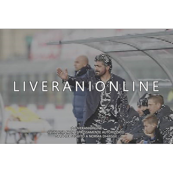 RIMINI vs PISA, Campionato di Calcio Lega Pro, Girone B, 25Âª giornata, 05/03/2016. nella foto: L\'ALLENATORE GENNARO GATTUSO, DIRIGE LA FORMAZIONE, Â©Claudio Zamagni/ Agenzia Aldo Liverani s.a.s.