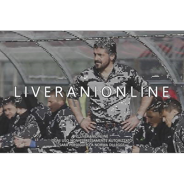 RIMINI vs PISA, Campionato di Calcio Lega Pro, Girone B, 25Âª giornata, 05/03/2016. nella foto: L\'ALLENATORE GENNARO GATTUSO, PREOCCUPATO,, Â©Claudio Zamagni/ Agenzia Aldo Liverani s.a.s.