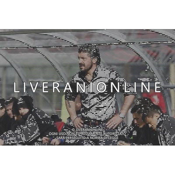 RIMINI vs PISA, Campionato di Calcio Lega Pro, Girone B, 25Âª giornata, 05/03/2016. nella foto: L\'ALLENATORE GENNARO GATTUSO, PREOCCUPATO,, Â©Claudio Zamagni/ Agenzia Aldo Liverani s.a.s.