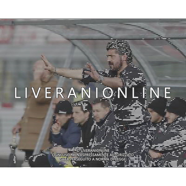 RIMINI vs PISA, Campionato di Calcio Lega Pro, Girone B, 25Âª giornata, 05/03/2016. nella foto: L\'ALLENATORE GENNARO GATTUSO, FERMA TUTTO, Â©Claudio Zamagni/ Agenzia Aldo Liverani s.a.s.