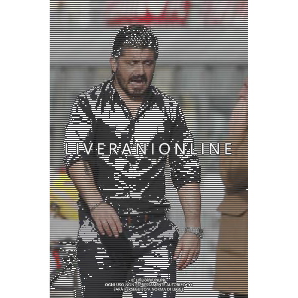 RIMINI vs PISA, Campionato di Calcio Lega Pro, Girone B, 25Âª giornata, 05/03/2016. nella foto: L\'ALLENATORE GENNARO GATTUSO, DISPERATO, Â©Claudio Zamagni/ Agenzia Aldo Liverani s.a.s.