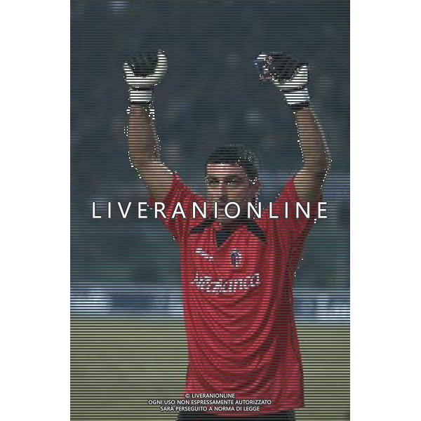atalanta-bologna 13/01/2002 nella foto pagliuca gianluca esultante fotoservizio aldo liverani