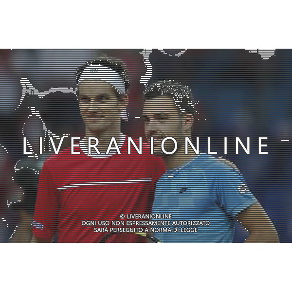 Coppa Davis, Italia vs Svizzera, primo turno del gruppo mondiale Davis Cup BNP Paribas, 06/03/2016, nella foto: CECCHINATO VS BOSSEL, ©Claudio Zamagni/Agenzia Aldo Liverani s.a.s.