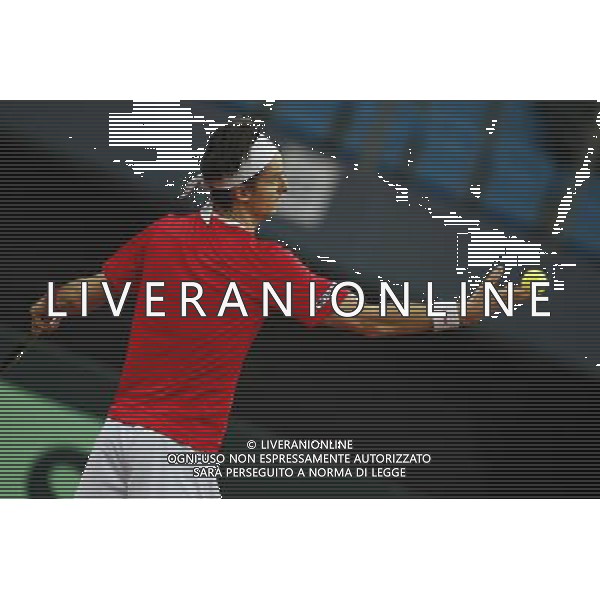 Coppa Davis, Italia vs Svizzera, primo turno del gruppo mondiale Davis Cup BNP Paribas, 06/03/2016, nella foto: BOSSEL, PREPARA IL SERVIZIO, ©Claudio Zamagni/Agenzia Aldo Liverani s.a.s.