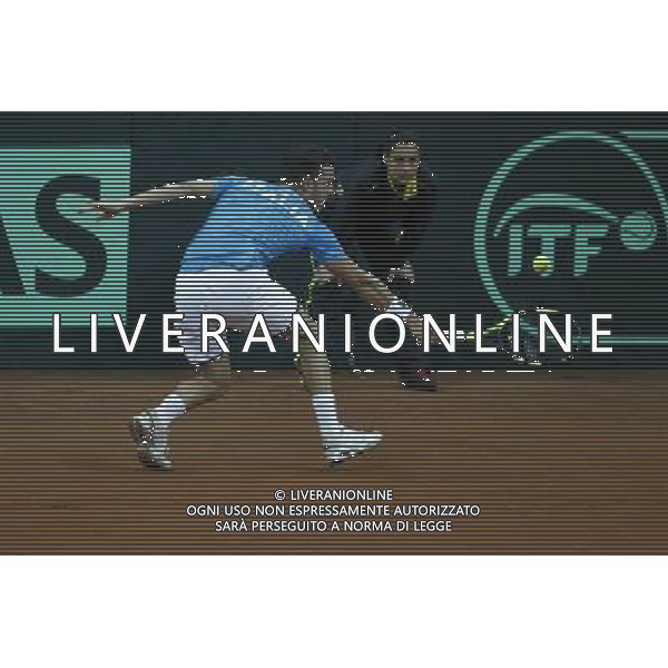 Coppa Davis, Italia vs Svizzera, primo turno del gruppo mondiale Davis Cup BNP Paribas, 06/03/2016, nella foto: CECCHINATO, IN AZIONE, ©Claudio Zamagni/Agenzia Aldo Liverani s.a.s.