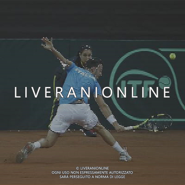 Coppa Davis, Italia vs Svizzera, primo turno del gruppo mondiale Davis Cup BNP Paribas, 06/03/2016, nella foto: CECCHINATO, DI ROVESCIO,, ©Claudio Zamagni/Agenzia Aldo Liverani s.a.s.