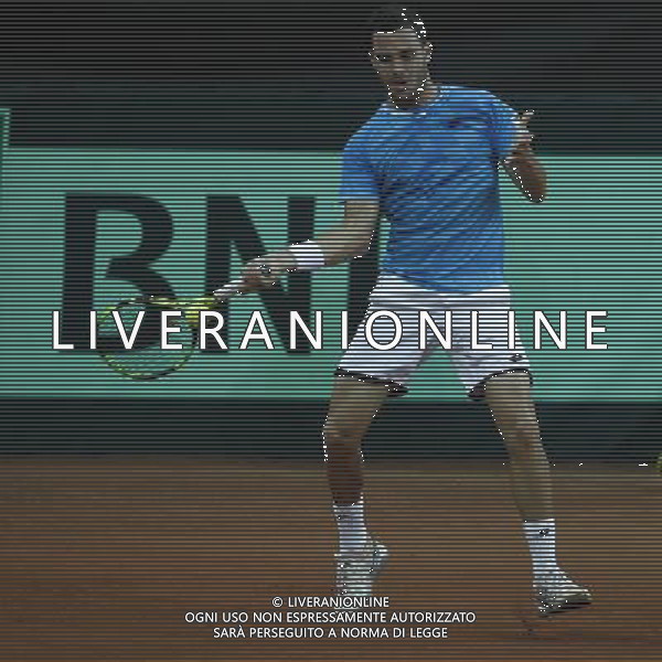 Coppa Davis, Italia vs Svizzera, primo turno del gruppo mondiale Davis Cup BNP Paribas, 06/03/2016, nella foto: CECCHINATO, IN AZIONE, ©Claudio Zamagni/Agenzia Aldo Liverani s.a.s.