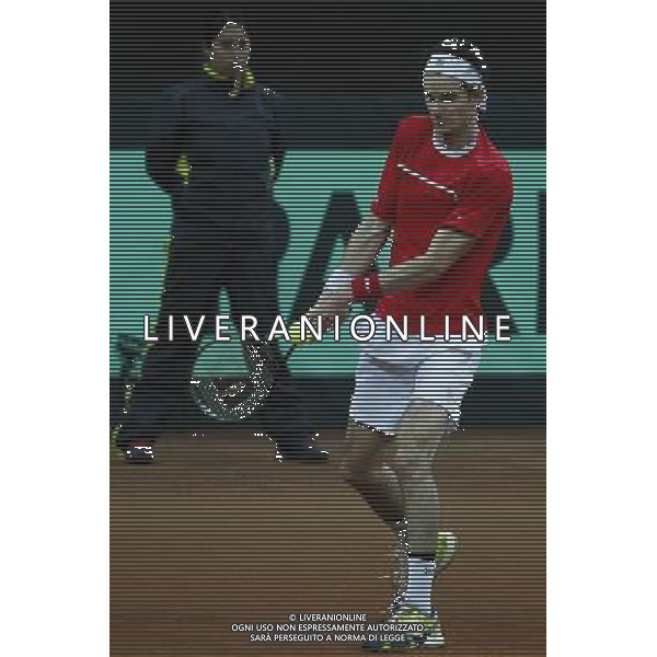 Coppa Davis, Italia vs Svizzera, primo turno del gruppo mondiale Davis Cup BNP Paribas, 06/03/2016, nella foto: BOSSEL, IN AZIONE, ©Claudio Zamagni/Agenzia Aldo Liverani s.a.s.