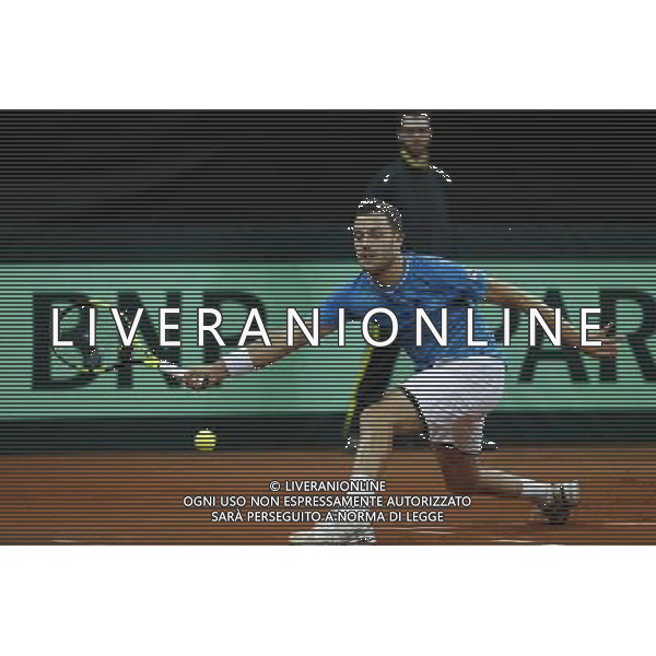 Coppa Davis, Italia vs Svizzera, primo turno del gruppo mondiale Davis Cup BNP Paribas, 06/03/2016, nella foto: CECCHINATO, IN AZIONE, ©Claudio Zamagni/Agenzia Aldo Liverani s.a.s.