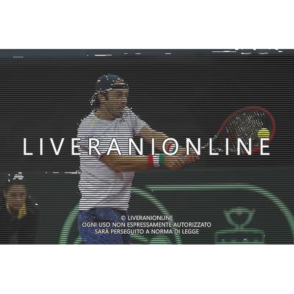 Coppa Davis, Italia vs Svizzera, primo turno del gruppo mondiale Davis Cup BNP Paribas, 06/03/2016, nella foto: PAOLO LORENZI, IN AZIONE, ©Claudio Zamagni/Agenzia Aldo Liverani s.a.s.