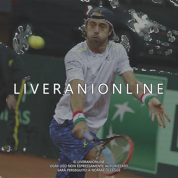 Coppa Davis, Italia vs Svizzera, primo turno del gruppo mondiale Davis Cup BNP Paribas, 06/03/2016, nella foto: PAOLO LORENZI, IN AZIONE, ©Claudio Zamagni/Agenzia Aldo Liverani s.a.s.