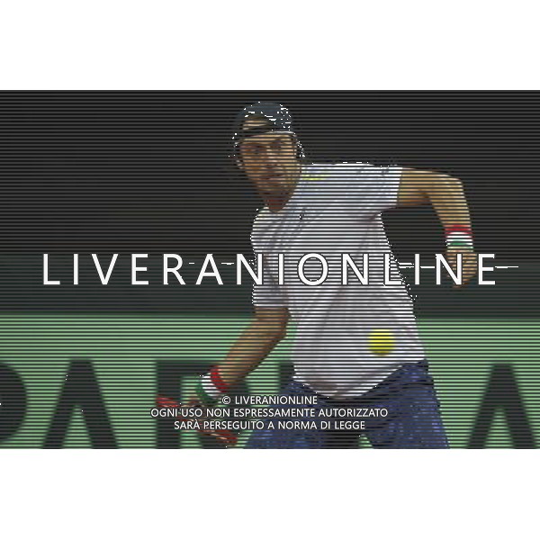 Coppa Davis, Italia vs Svizzera, primo turno del gruppo mondiale Davis Cup BNP Paribas, 06/03/2016, nella foto: PAOLO LORENZI, CARICA IL TIRO, , ©Claudio Zamagni/Agenzia Aldo Liverani s.a.s.