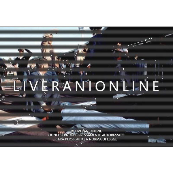 FINALE DI COPPA CAMPIONI JUVENTUS-LIVERPOOL A BRUXELLES STADIO HEYSEL 29/05/1985 NELLA FOTO LA TRAGEDIA CON TRENTANOVE VITTIME AGENZIA GIOVANNI LIVERANI-ALDO LIVERANI S A S