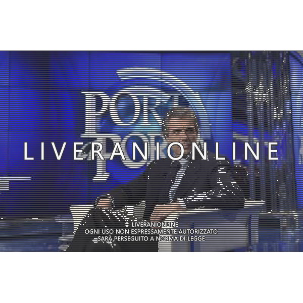 Alfio Marchini, candidato sindaco con una sua lista civica a Sindaco di Roma, ospite della trasmissione televisiva \'Porta a Porta\' 07/03/2016 Â©Corradetti / AGENZIA ALDO LIVERANI SAS