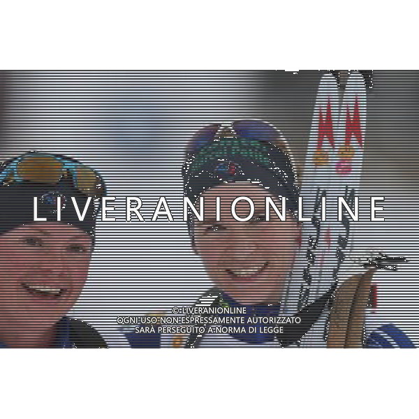 09.03.2016, Oslo, Holmenkollen, biatlon, mistrzostwa swiata, 15 km kobiet, Marie Dorin Habert (FRA), Anais Bescond (FRA), 15 km women individual, IBU Biathlon World Championships, fot. Tomasz Jastrzebowski / Foto Olimpik/NEWSPIX.PL --- Newspix.pl/ AGENZIA ALDO LIVERANI SAS - ITALY ONLY EDITORIAL USE ONLY - Campionato Mondiale di Biathlon - 15 km donne individuale , IBU Biathlon World Championships Oslo 09/03/2016