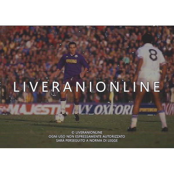 RETROSPETTIVA SERGIO BATTISTINI CALCIATORE NELLA FOTO SERGIO BATTISTINI CON LA MAGLIA DELLA FIORENTINA AG ALDO LIVERANI SAS