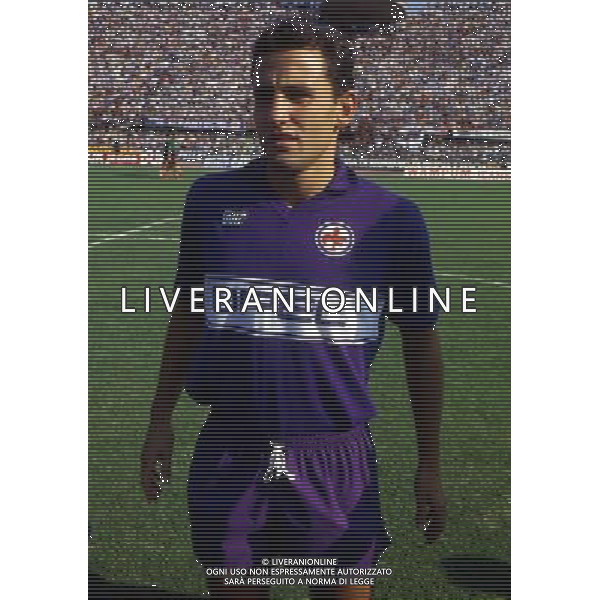 RETROSPETTIVA SERGIO BATTISTINI CALCIATORE NELLA FOTO SERGIO BATTISTINI CON LA MAGLIA DELLA FIORENTINA AG ALDO LIVERANI SAS