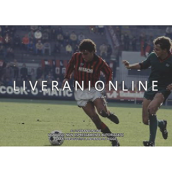 RETROSPETTIVA SERGIO BATTISTINI CALCIATORE NELLA FOTO SERGIO BATTISTINI CON LAMAGLIA DEL MILAN AG ALDO LIVERANI SAS