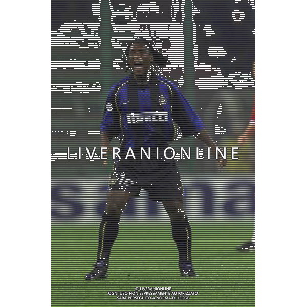 trieste 18/10/01 inter - wisla cracovia coppa uefa nella foto seedorf clerence foto aldo liverani