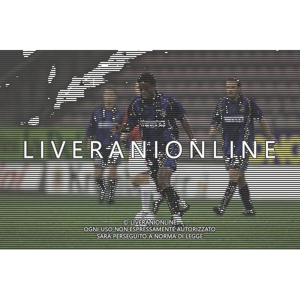 trieste 18/10/01 inter - wisla cracovia coppa uefa nella foto kallon mahamed foto aldo liverani