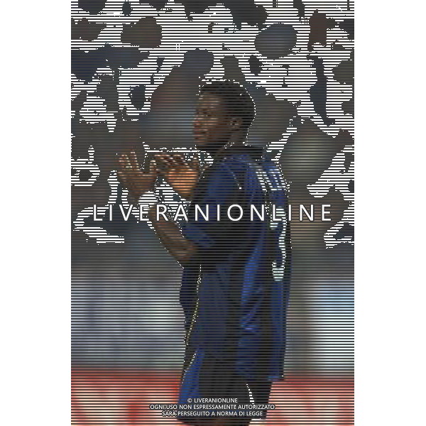 trieste 18/10/01 inter - wisla cracovia coppa uefa nella foto kallon mohamed foto aldo liverani