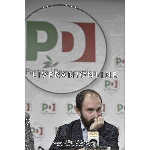 Roma Conferenza stampa sulla situazione della legalitÃ  a Ostia - Roma 10.03.2016 Sede Nazionale del PD - nella foto: Matteo Orfini / Ph. Corradetti - Ag. Aldo Liverani Sas