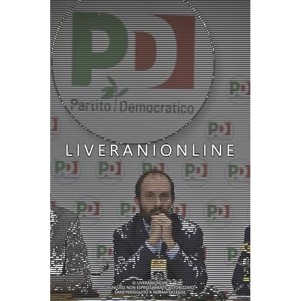 Roma Conferenza stampa sulla situazione della legalitÃ  a Ostia - Roma 10.03.2016 Sede Nazionale del PD - nella foto: Matteo Orfini / Ph. Corradetti - Ag. Aldo Liverani Sas