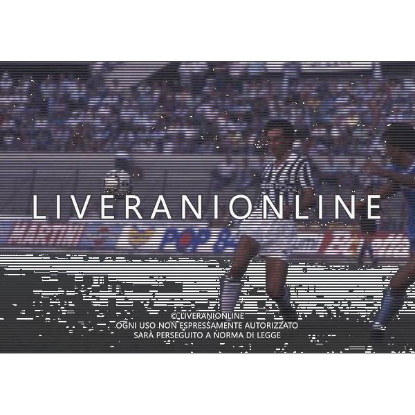 RETROSPETTIVA MARINO MAGRIN CALCIATORE NELLA FOTO MARINO MAGRIN CON LA MAGLIA DELLA JUVENTUS AG ALDO LIVERANI SAS