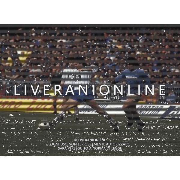 RETROSPETTIVA MARINO MAGRIN CALCIATORE NELLA FOTO MARINO MAGRIN CON LA MAGLIA DELL ATALANTA CON MARADONA DIEGO AG ALDO LIVERANI SAS