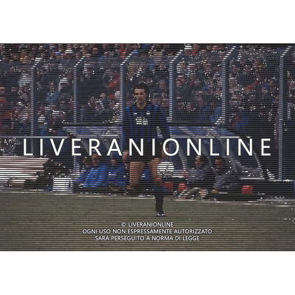 RETROSPETTIVA MARINO MAGRIN CALCIATORE NELLA FOTO MARINO MAGRIN CON LA MAGLIA DELL ATALANTA AG ALDO LIVERANI SAS