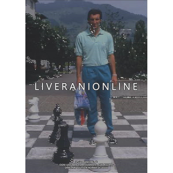 RETROSPETTIVA MARINO MAGRIN CALCIATORE NELLA FOTO MARINO MAGRIN CON LA MAGLIA AG ALDO LIVERANI SAS