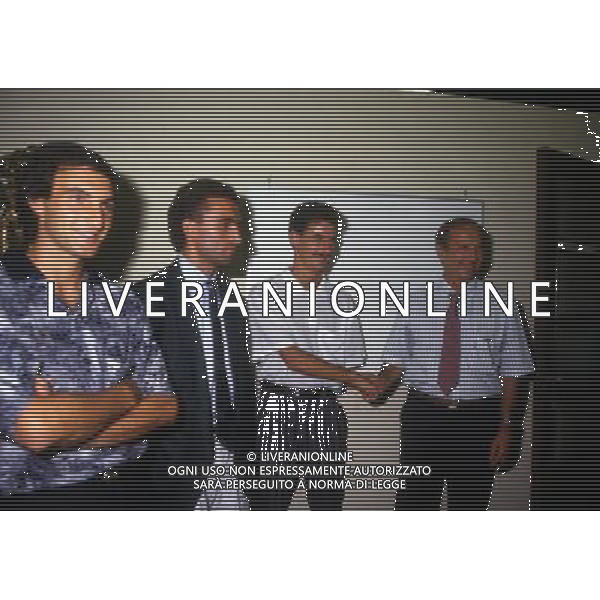 RETROSPETTIVA MARINO MAGRIN CALCIATORE NELLA FOTO MARINO MAGRIN CON PASQUALE BRUNO-IAN RUSH- RINO MARCHESI AG ALDO LIVERANI SAS