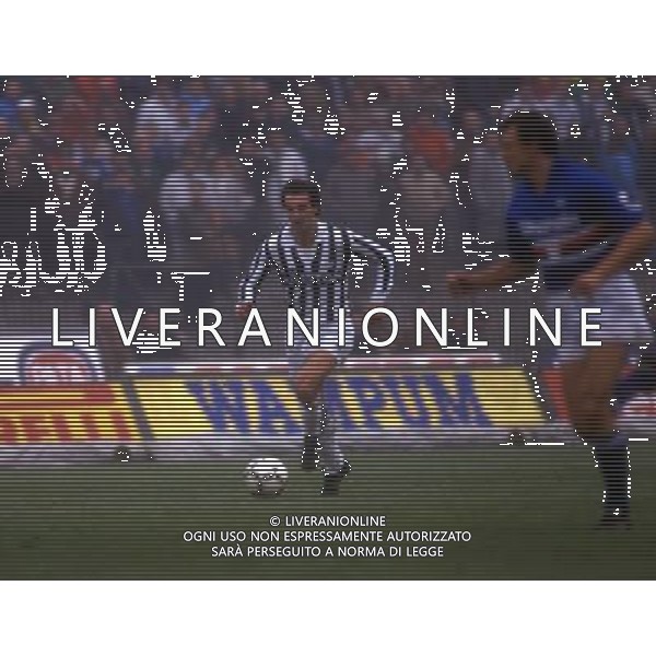 RETROSPETTIVA MARINO MAGRIN CALCIATORE NELLA FOTO MARINO MAGRIN CON LA MAGLIA DELLA JUVENTUS AG ALDO LIVERANI SAS