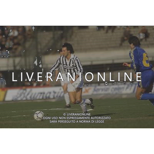 RETROSPETTIVA MARINO MAGRIN CALCIATORE NELLA FOTO MARINO MAGRIN CON LA MAGLIA DELLA JUVENTUS AG ALDO LIVERANI SAS