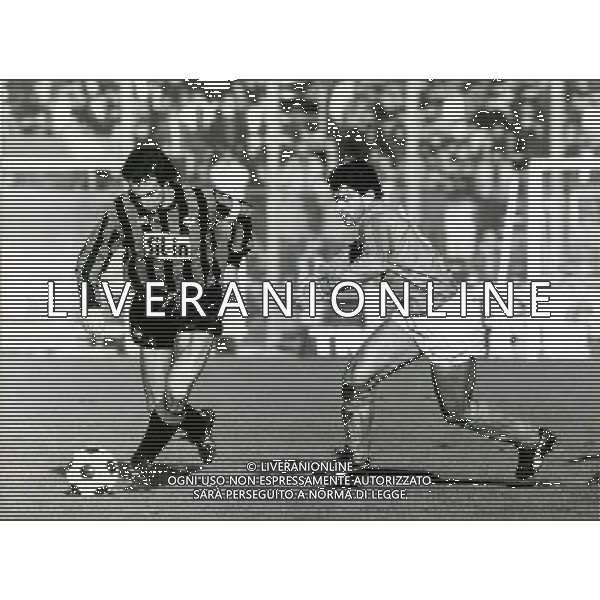 Marino MAGRIN calciatore con la maglia dell\'Atalanta nel 1986/1987 - retrospettiva © SIROTTI / AGENZIA ALDO LIVERANI SAS