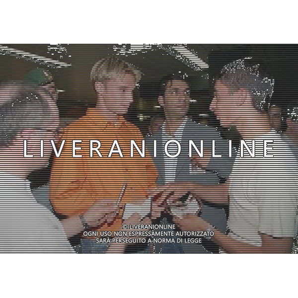 Claes Andreas Andersson calciatore al suo arrivo all\'aeroporto di Linate a Milano - nuovo acquisto del Milan 11/06/1997 Â© AGENZIA ALDO LIVERANI SAS