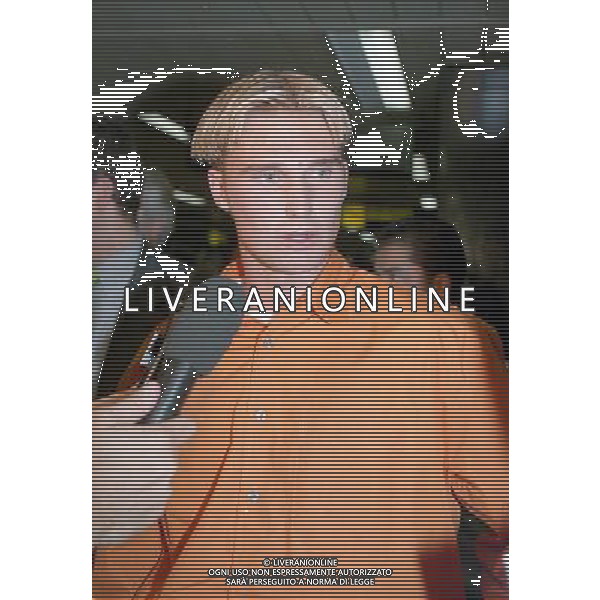 Claes Andreas Andersson calciatore al suo arrivo all\'aeroporto di Linate a Milano - nuovo acquisto del Milan 11/06/1997 Â© AGENZIA ALDO LIVERANI SAS