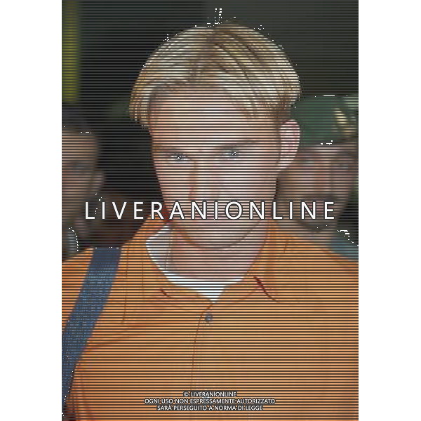 Claes Andreas Andersson calciatore al suo arrivo all\'aeroporto di Linate a Milano - nuovo acquisto del Milan 11/06/1997 Â© AGENZIA ALDO LIVERANI SAS